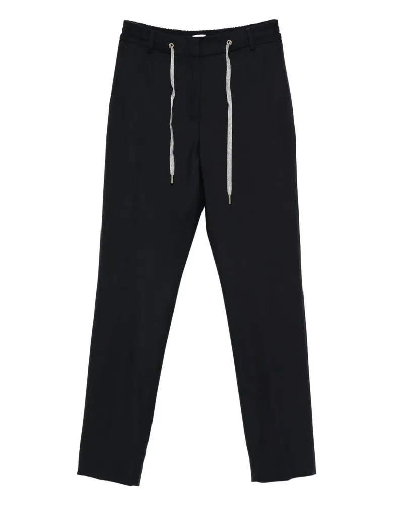 Eleventy Hose mit Kordelzug - Blau Blau