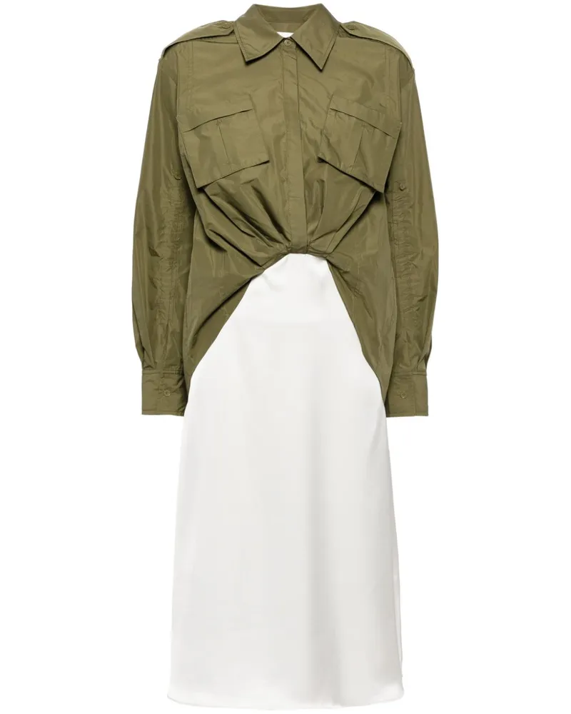 3.1 phillip lim Drapiertes Hemdkleid - Grün Grün
