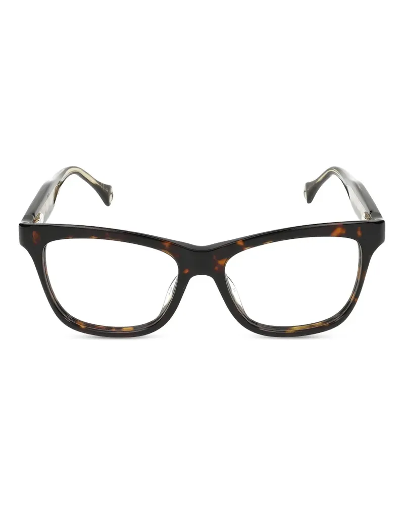 Carolina Herrera New York rectangle-frame glasses - Braun Braun