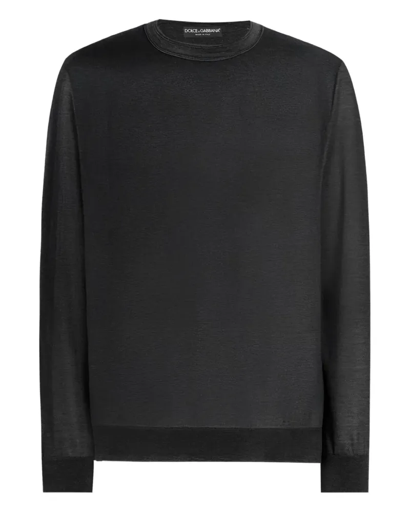 Dolce & Gabbana Klassisches Langarmshirt - Grau Grau