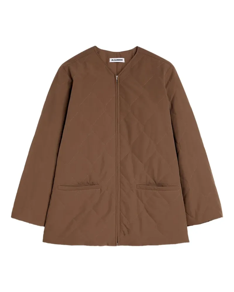 Jil Sander Wasserabweisende Steppjacke - Braun Braun