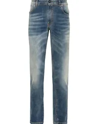 Salvatore Santoro Slim-Fit-Jeans im Distressed-Look Blau