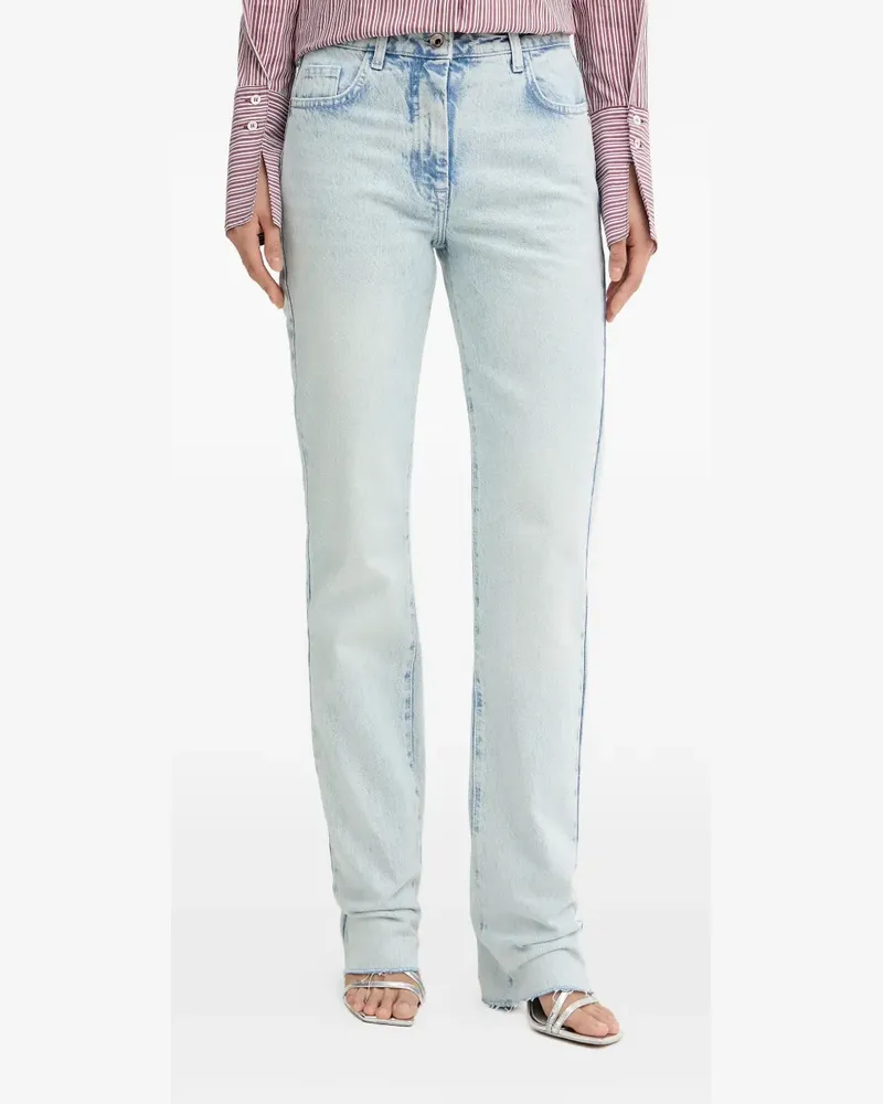 Patrizia Pepe Ausgefranste Jeans - Blau Blau