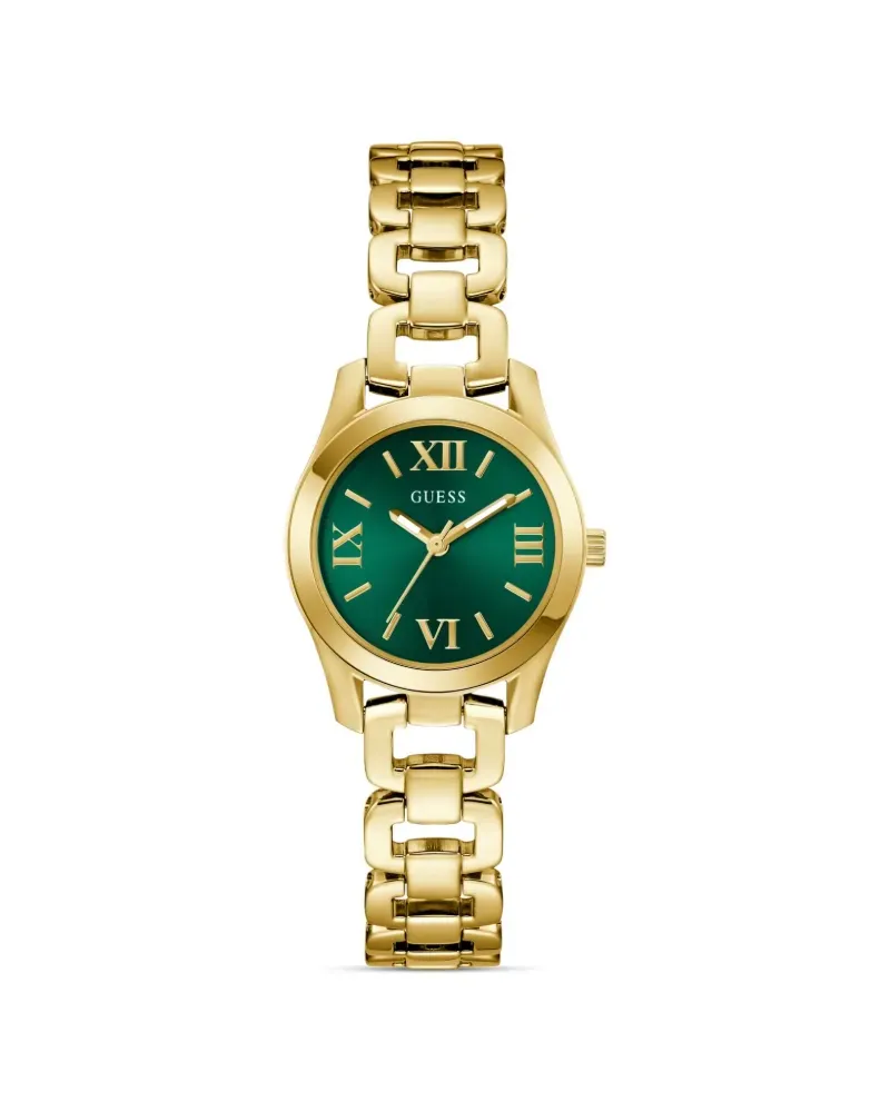 Guess Quarz-Armbanduhr aus recyceltem Stahl 38mm - Grün Grün