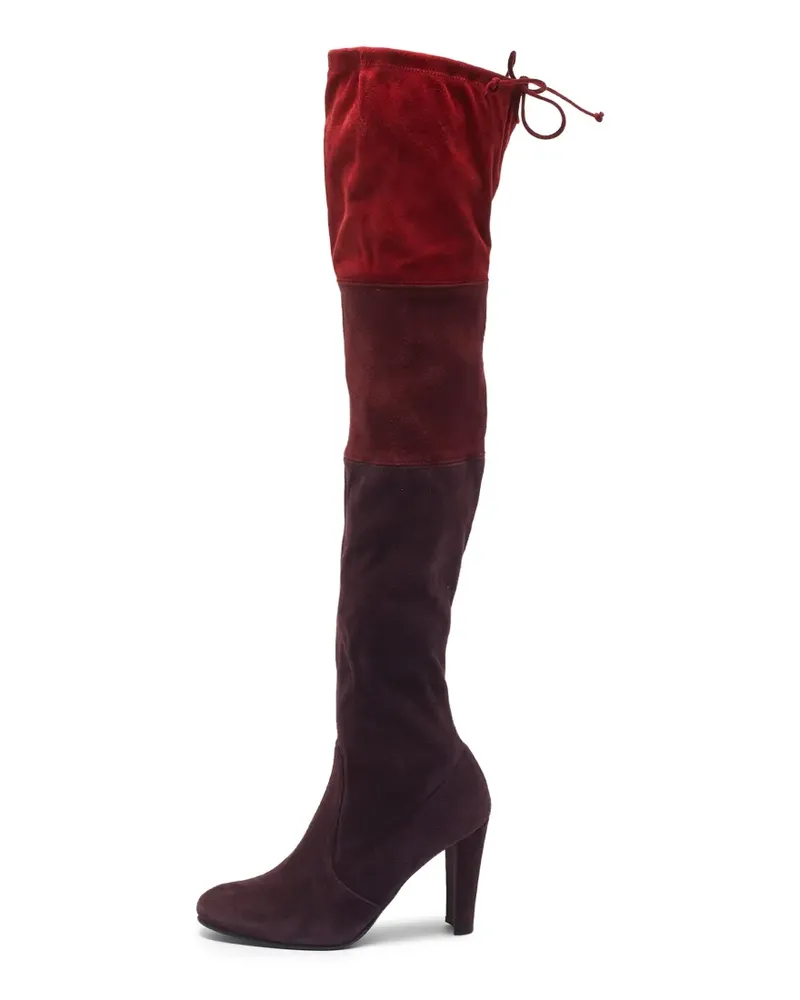 Stuart Weitzman Lowland tie-back boots - Rot Rot