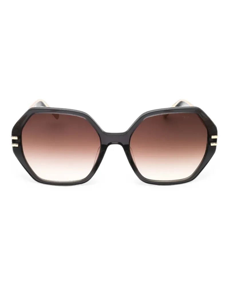 Chopard Sonnenbrille mit Oversized-Gestell - Schwarz Schwarz