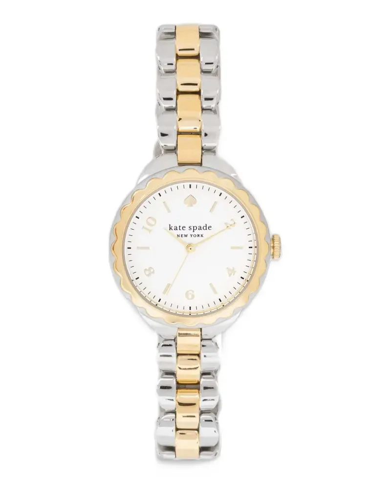 Kate Spade Armbanduhr mit Wellensaum 34mm - Weiß Weiß