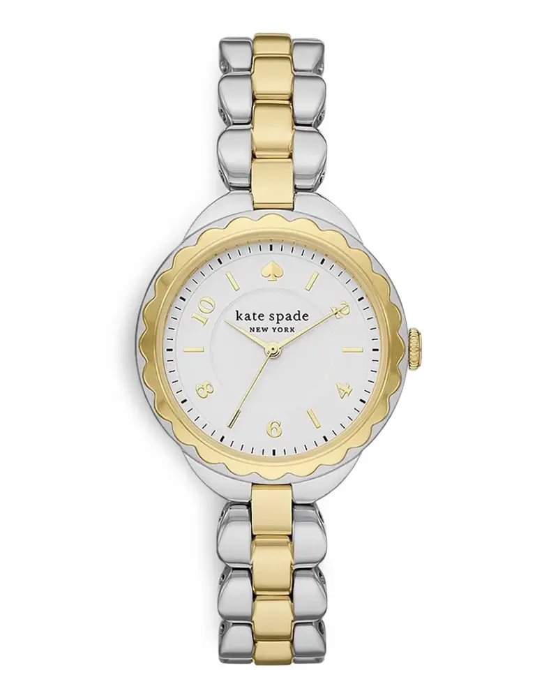 Kate Spade Armbanduhr mit Wellensaum 34mm - Weiß Weiß