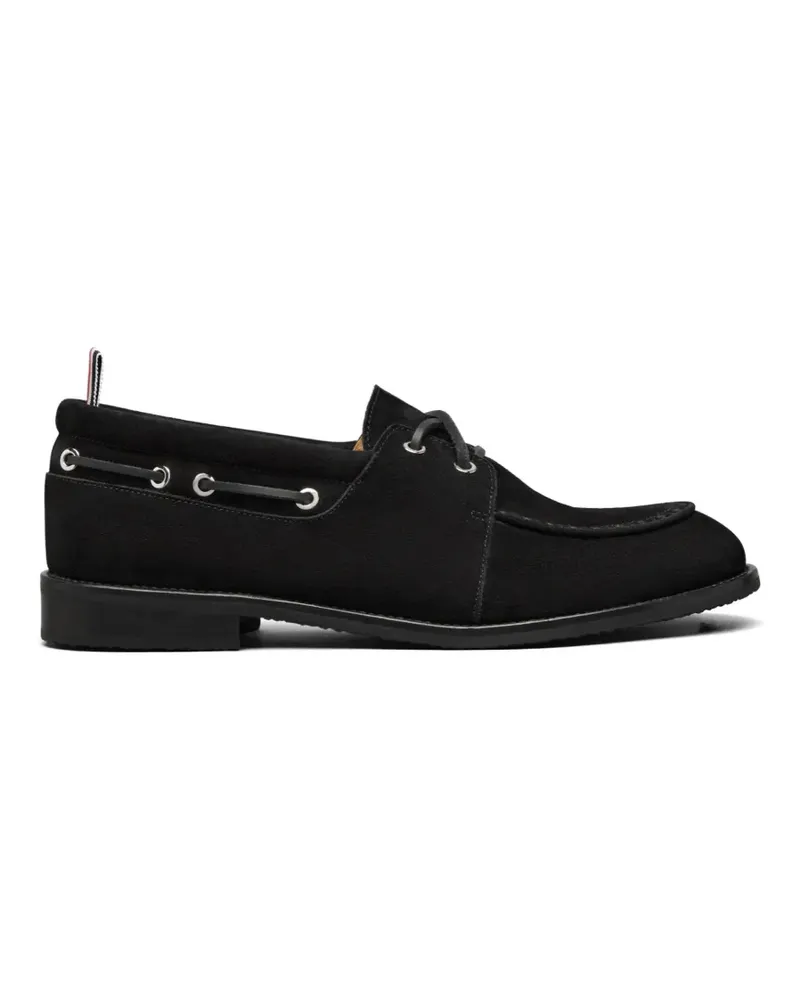 Thom Browne suede boat shoes - Schwarz Schwarz