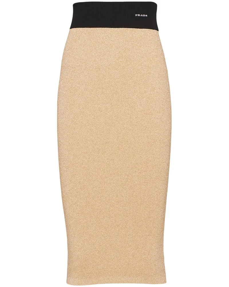 Prada Lamé-Midirock - Gold Gold