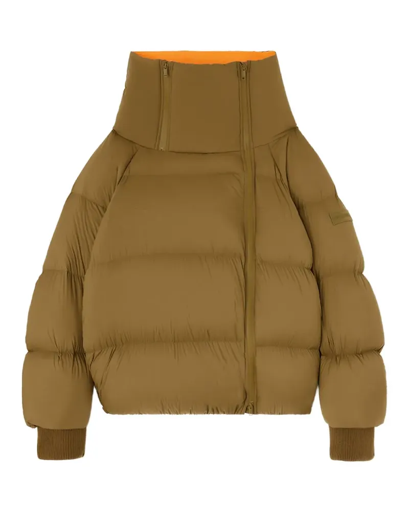 Ganni Gesteppte Nylonjacke - Braun Braun