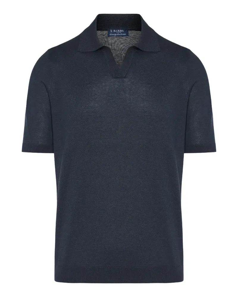 BARBA V-neck T-shirt - Blau Blau