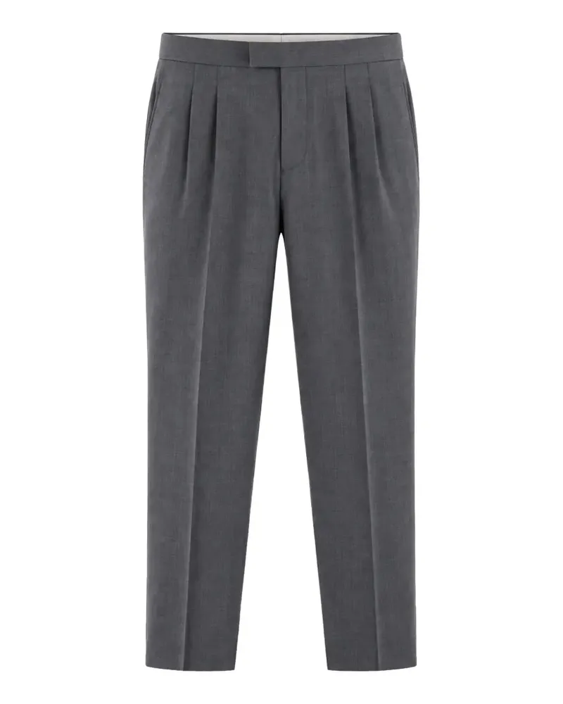 Be Able pleated side-adjuster trousers - Grau Grau