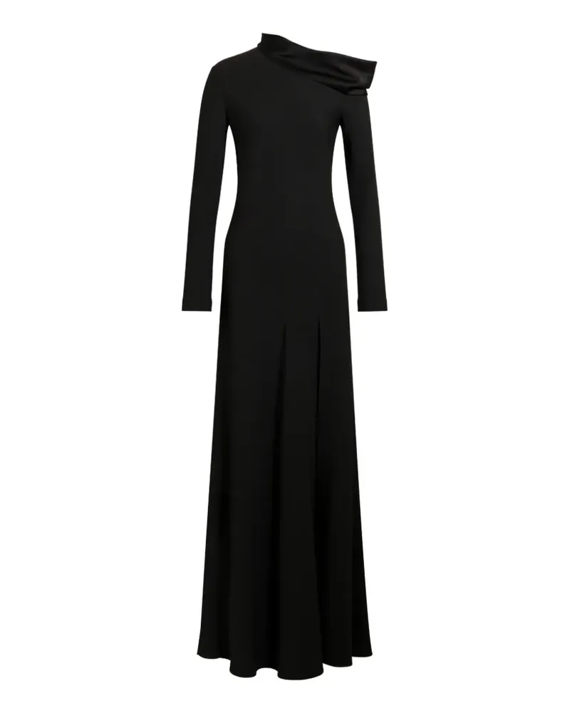 Alberta Ferretti Maxikleid mit Schlitz - Schwarz Schwarz