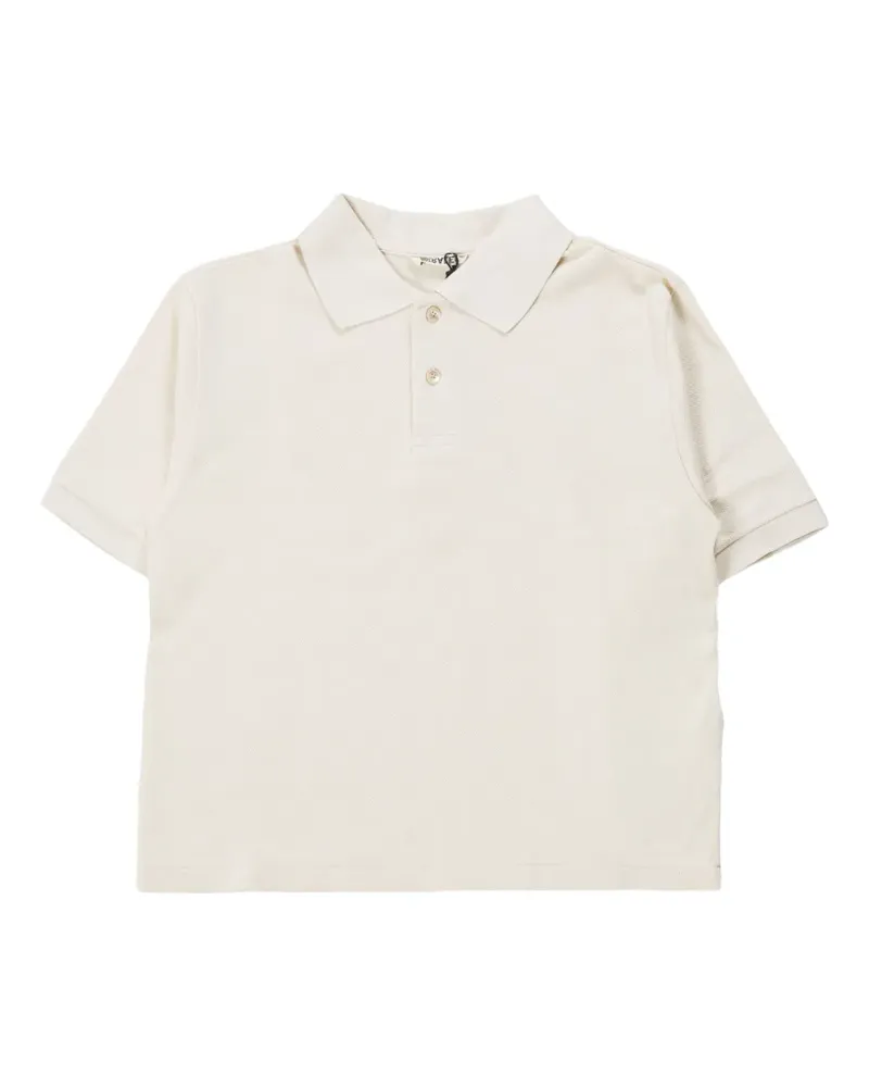 AURALEE Klassisches Poloshirt - Weiß Weiß