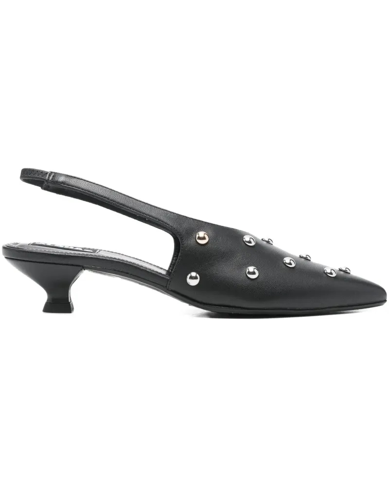 Alohas 40mm Eros studded slingback pumps - Schwarz Schwarz