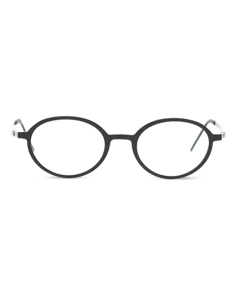 Lindberg Brille mit rundem Gestell - Schwarz Schwarz
