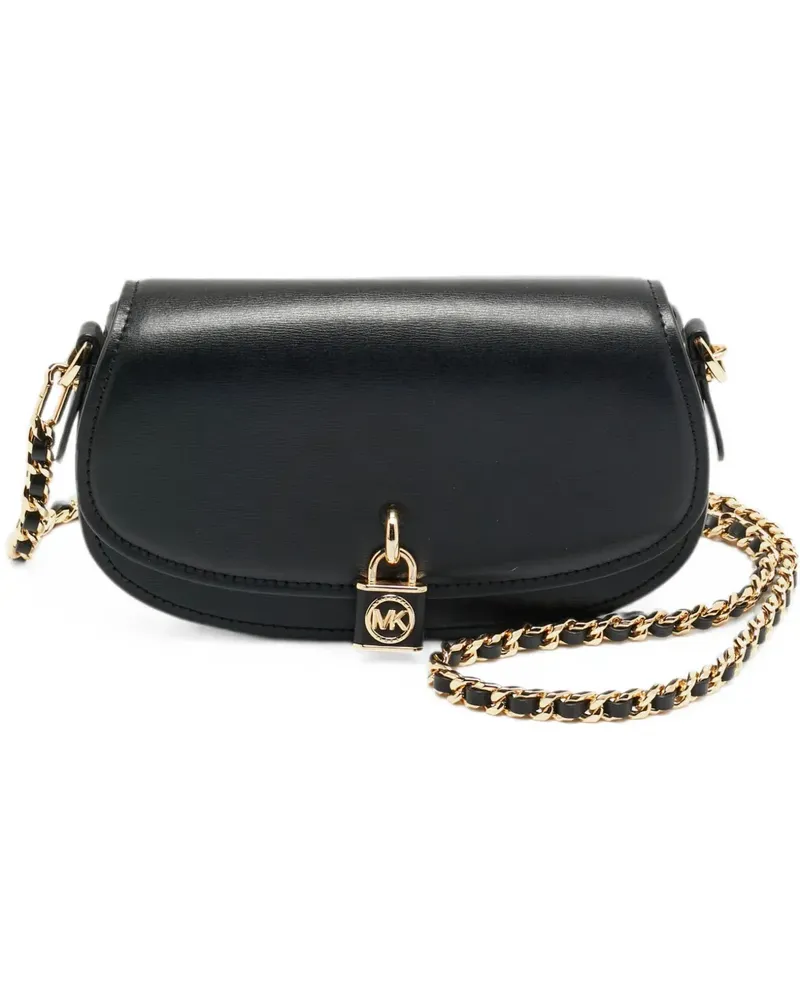 Michael Kors Mila Schultertasche mit Schloss - Schwarz Schwarz