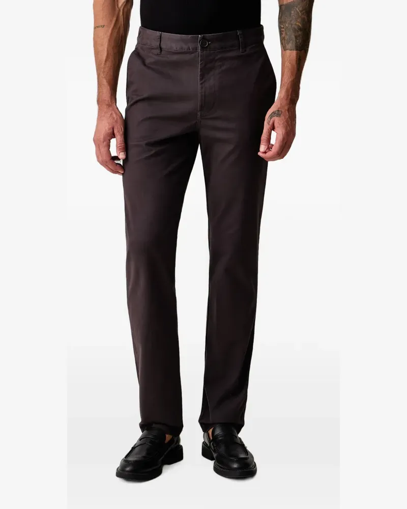 Armani Exchange logo-plaque trousers - Braun Braun
