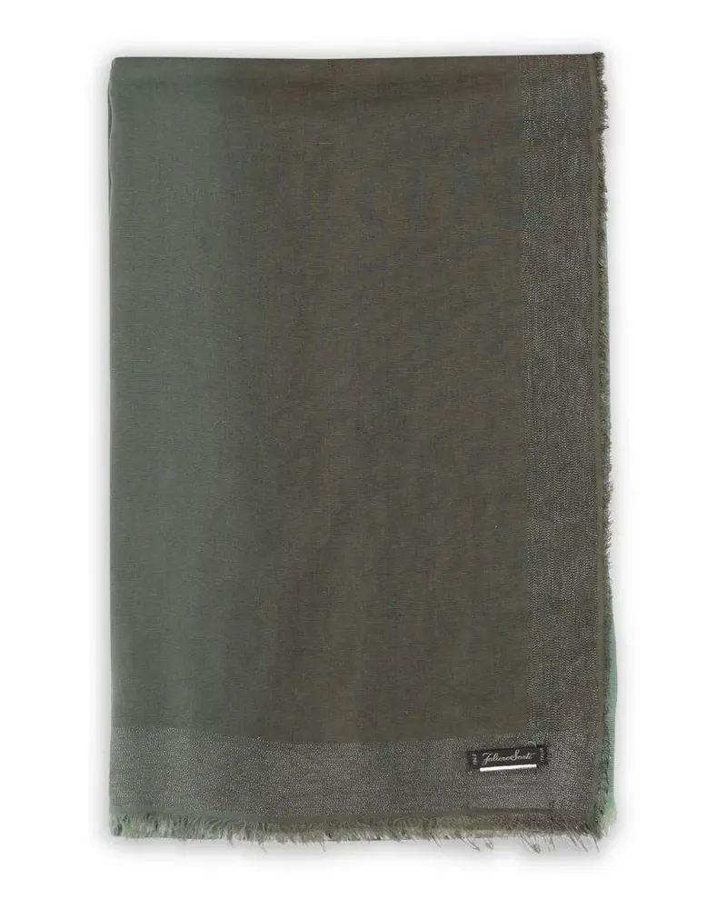 Faliero Sarti fringed scarf - Grün Grün