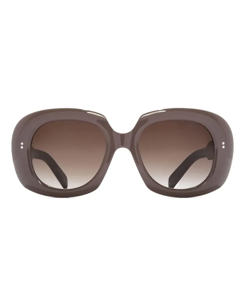Cutler and Gross Sonnenbrille mit rundem Gestell - Braun Braun