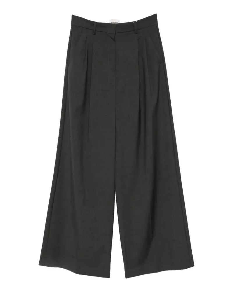 Max Mara pleated wide-leg trousers - Grau Grau
