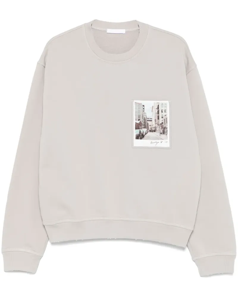 Helmut Lang Dumbo Sweatshirt mit Postkarte - Grau Grau