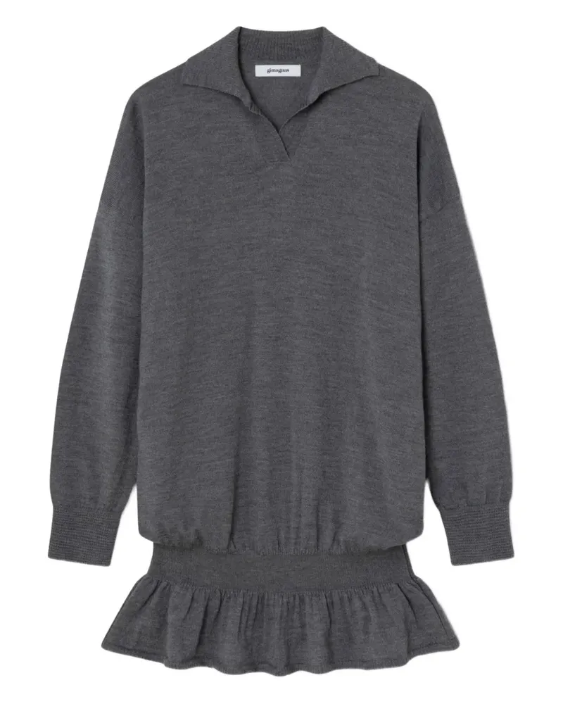 GIMAGUAS Gerüschtes Fille Minikleid - Grau Grau