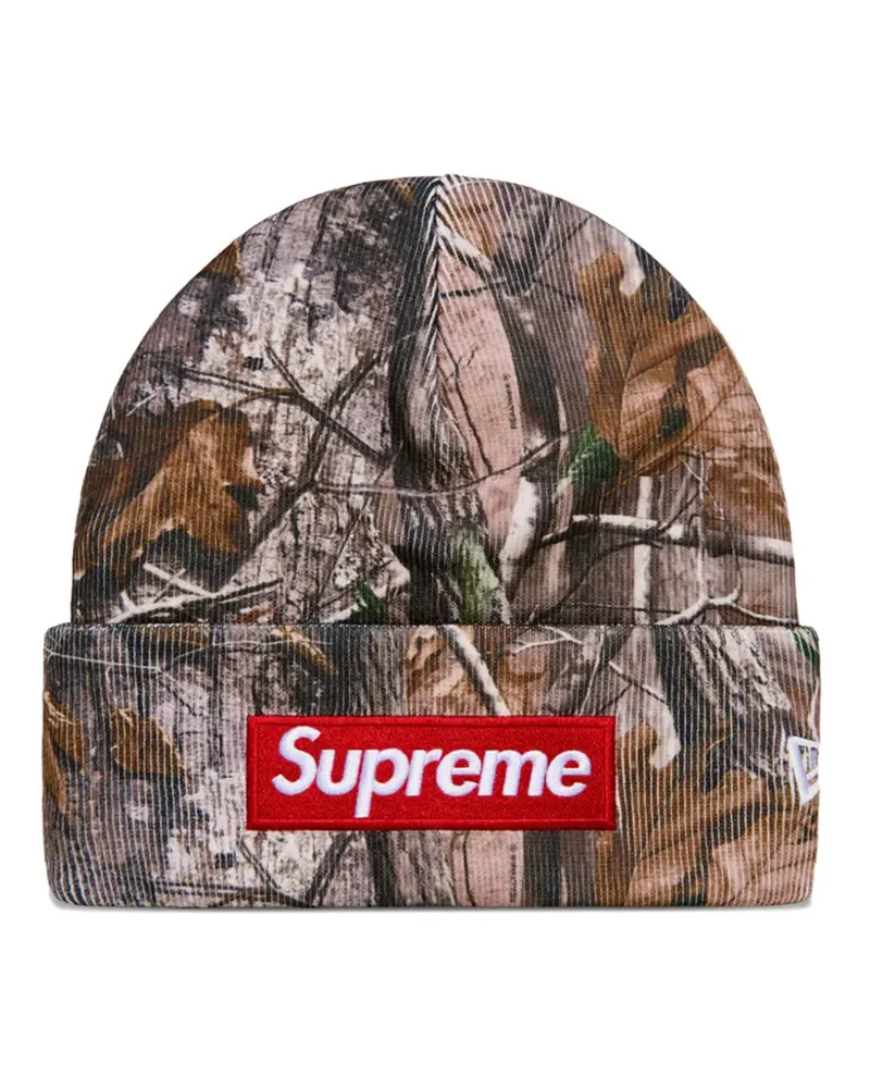 Supreme Being x New Era box logo beanie hat - Braun Braun