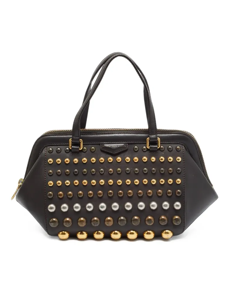 Marc Jacobs Thunderdome studded satchel bag - Braun Braun
