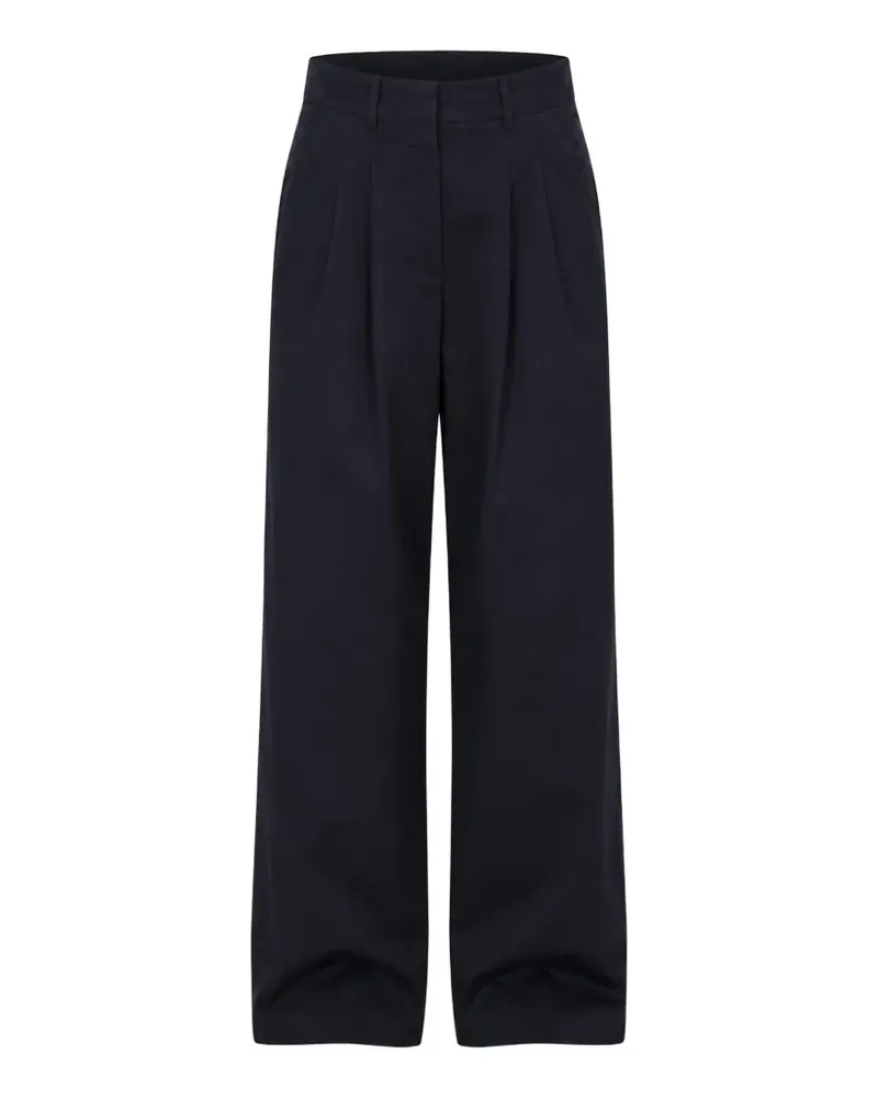 PT TORINO pleated wide-leg trousers - Blau Blau