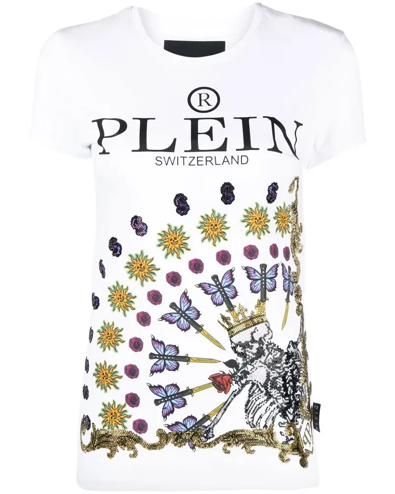 Philipp Plein Sexy Pure Skeleton T-Shirt - Weiß Weiß