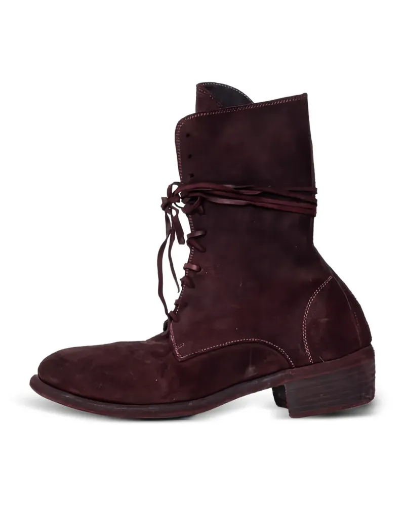 GUIDI Stiefel mit Schnürung - Braun Braun