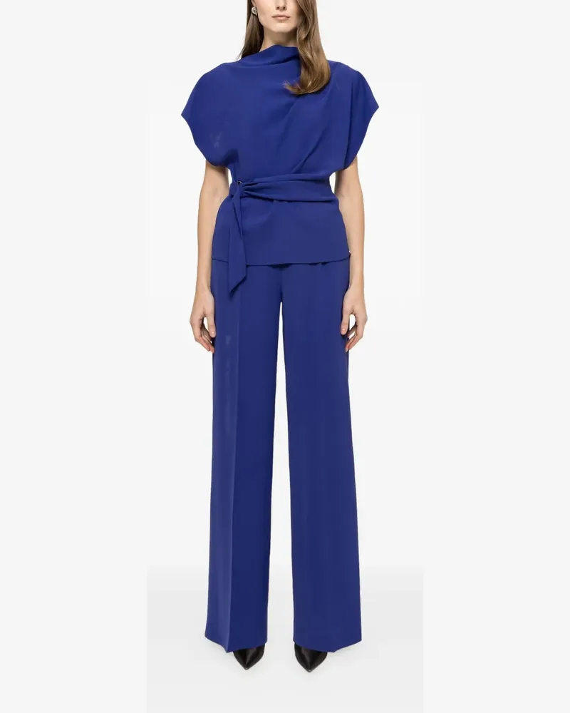 NISSA pressed-crease trousers - Blau Blau