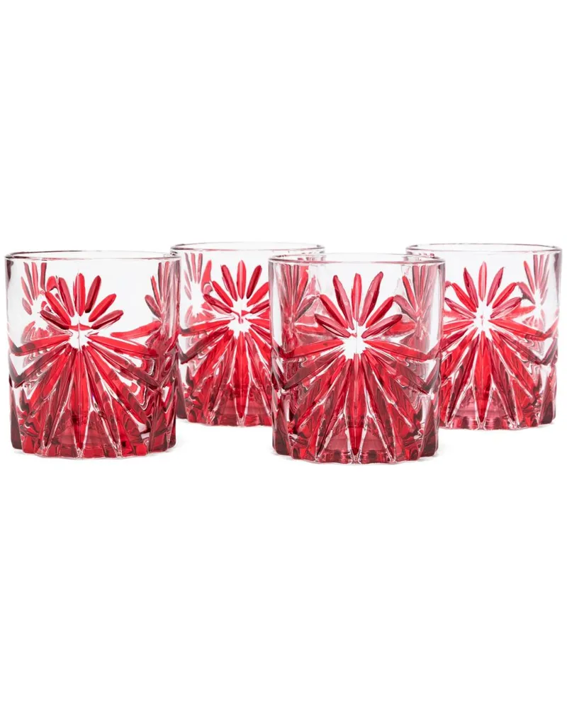 Les-Ottomans Stars Gläser (4er-Set) - Rot Rot