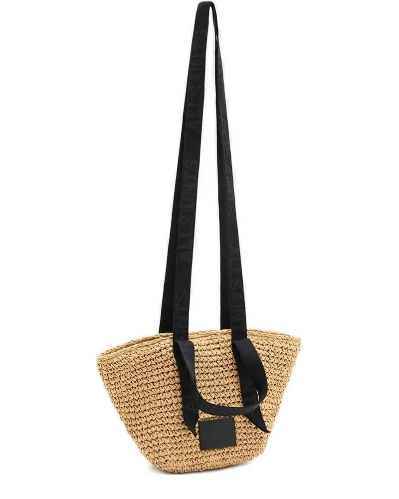 AllSaints Celayne Mini-Tasche mit gewebter Struktur - Nude Nude