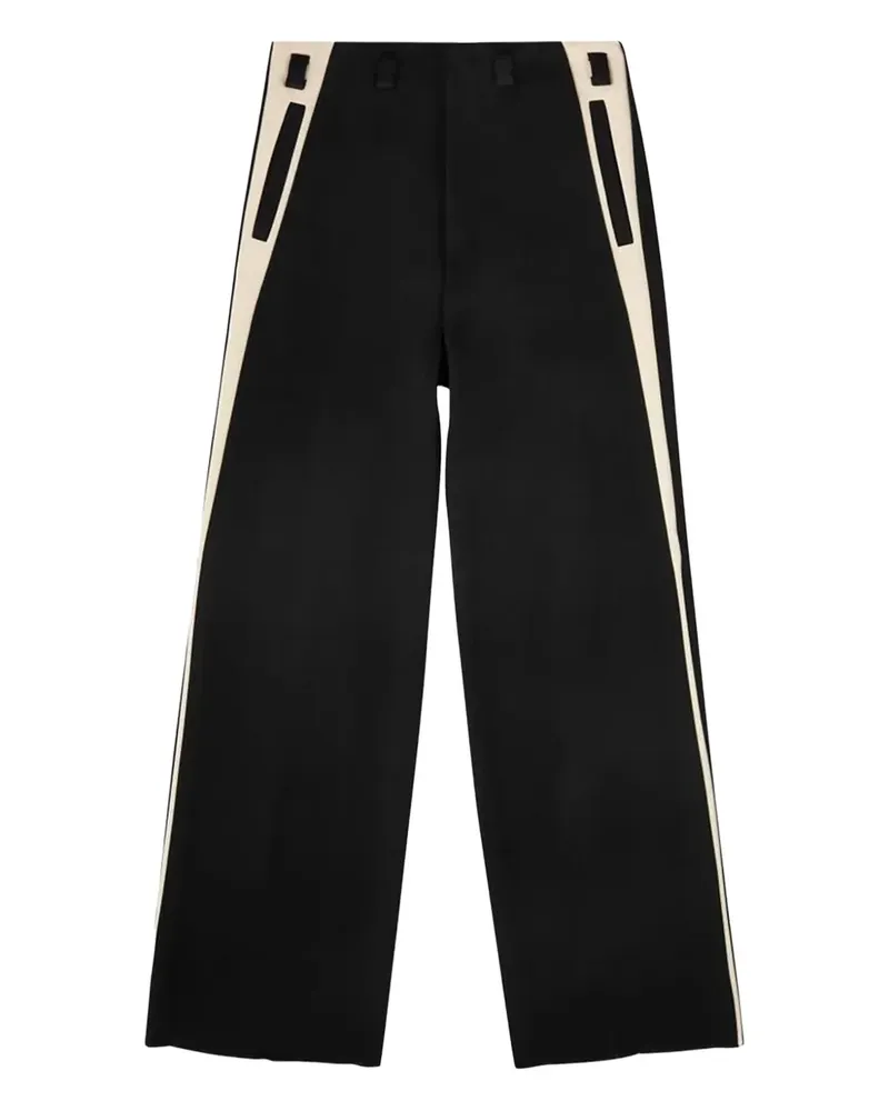 Amiri Hose mit geknöpftem Einsatz - Schwarz Schwarz