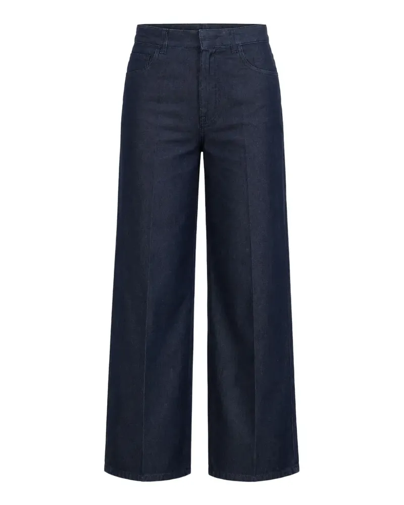 Sa Su Phi pressed-crease wide-leg jeans - Blau Blau