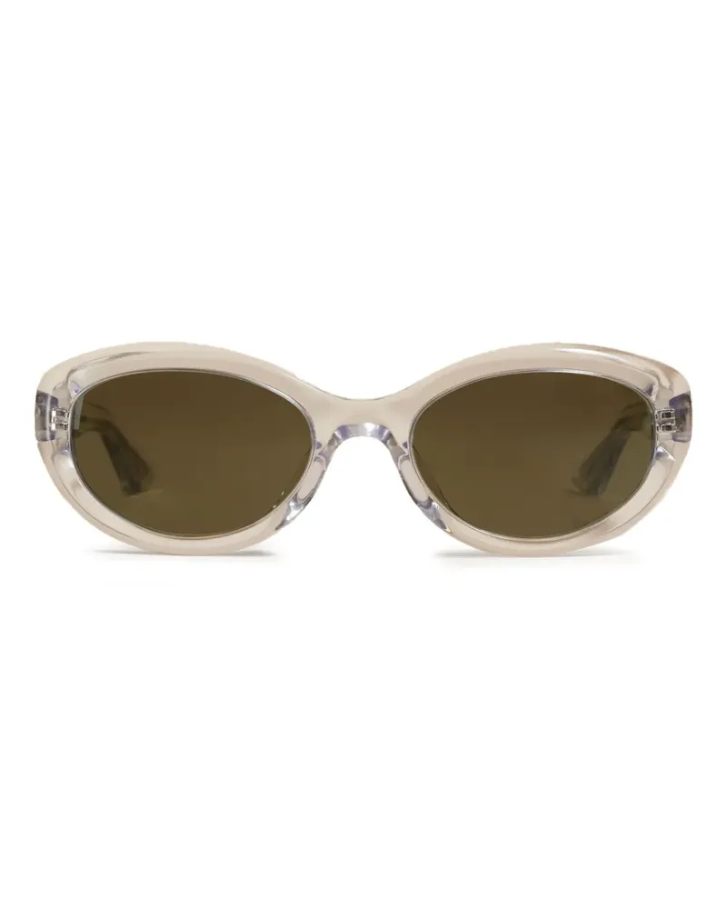 KHAITE x Oliver Peoples runde Sonnenbrille - Weiß Weiß