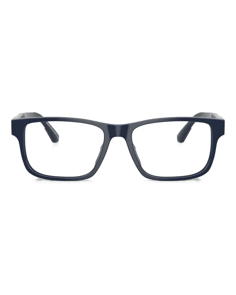 Emporio Armani rectangle-frame glasses - Blau Blau