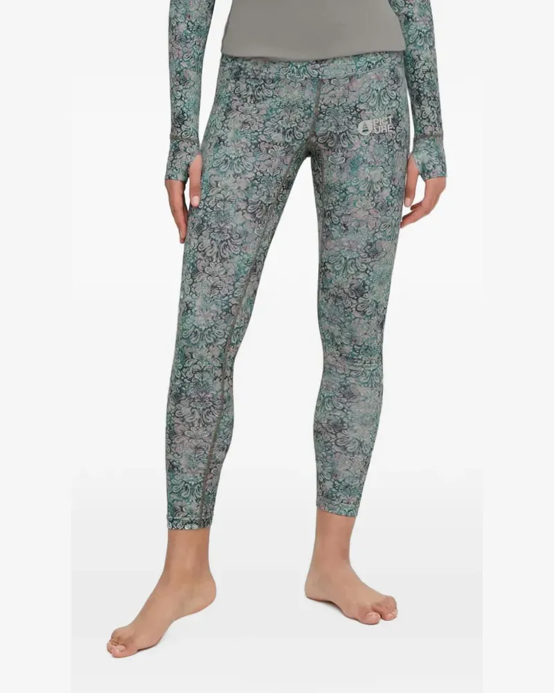 Picture Xina Leggings mit Barock-Print - Grün Grün