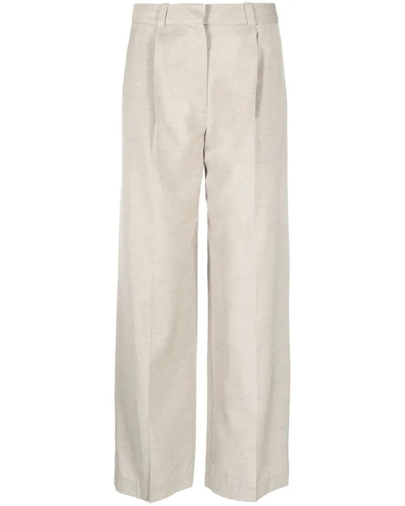LOW CLASSIC Taillenhose mit Bundfalten - Nude Nude