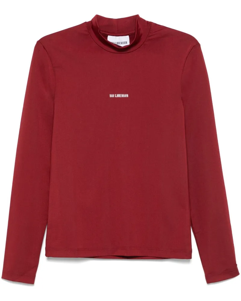 Han Kjøbenhavn T-Shirt mit Logo-Applikation - Rot Rot