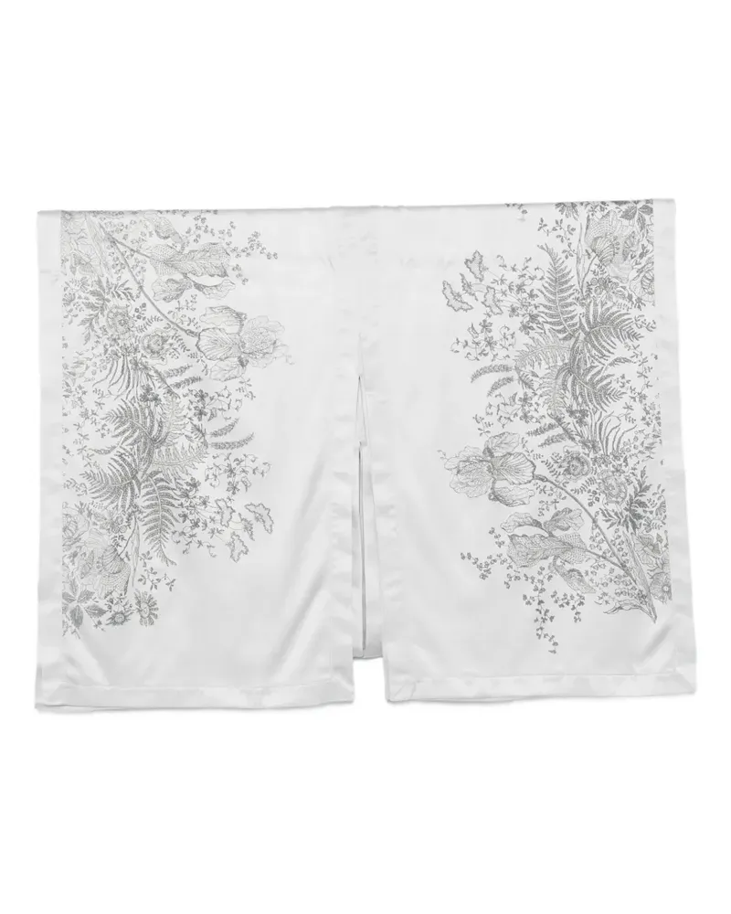 Carine Gilson Kaftan mit Blumenprint - Silber Silber