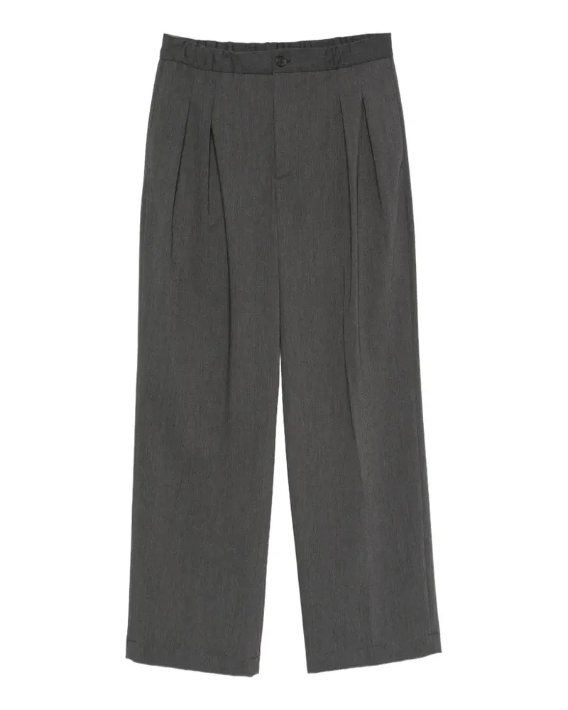 Hevò pleated wide-leg trousers - Grau Grau