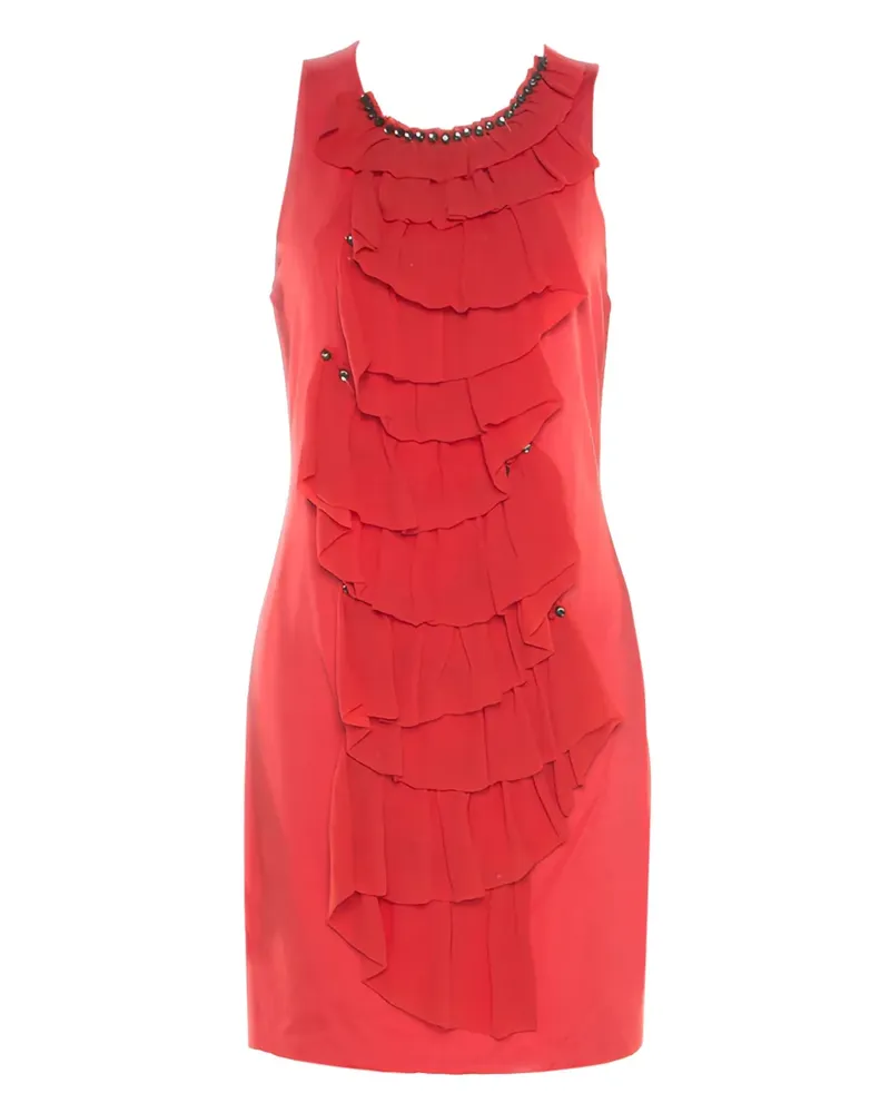 3.1 phillip lim Gerüschtes Minikleid mit Kristallen - Rot Rot