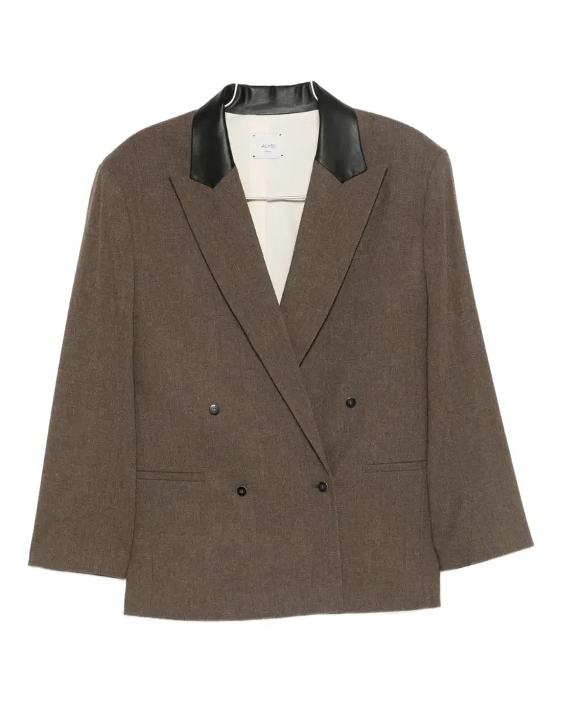 ALYSI double-breasted blazer - Braun Braun