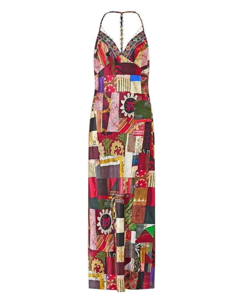 Camilla chain patchwork midi dress - Rot Rot