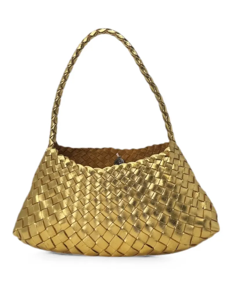DKNY Rosanna Mini woven shoulder bag - Gold Gold