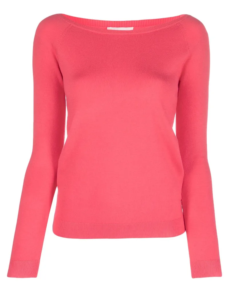 Liu Jo Geripptes Top mit Cut-Out - Rosa Rosa